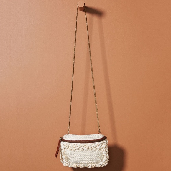 HTF Anthropologie Seashells Embellished Jules Convertible Bag - Picture 2 of 8